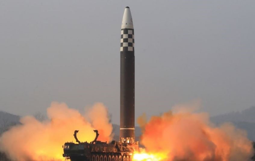 The missile was reportedly fired at a high angle to avoid hitting the neighboring countries' territory